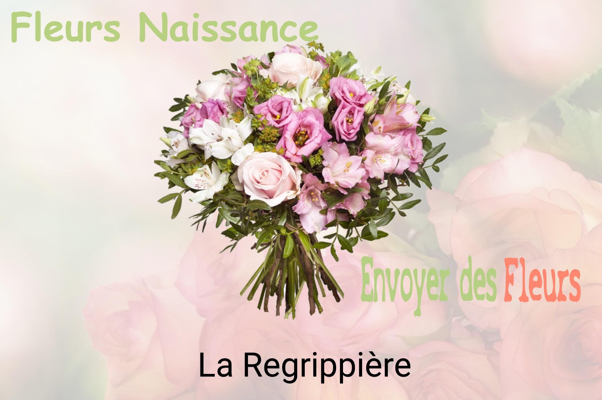 Bouquet de fleurs de naissance livré à La Regrippière